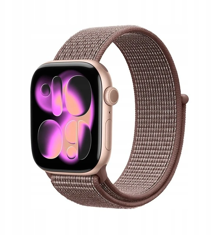 Crong Crong Nylon – Sportinis dirželis Apple Watch 38/40/41/42 mm (Smokey Mauve)