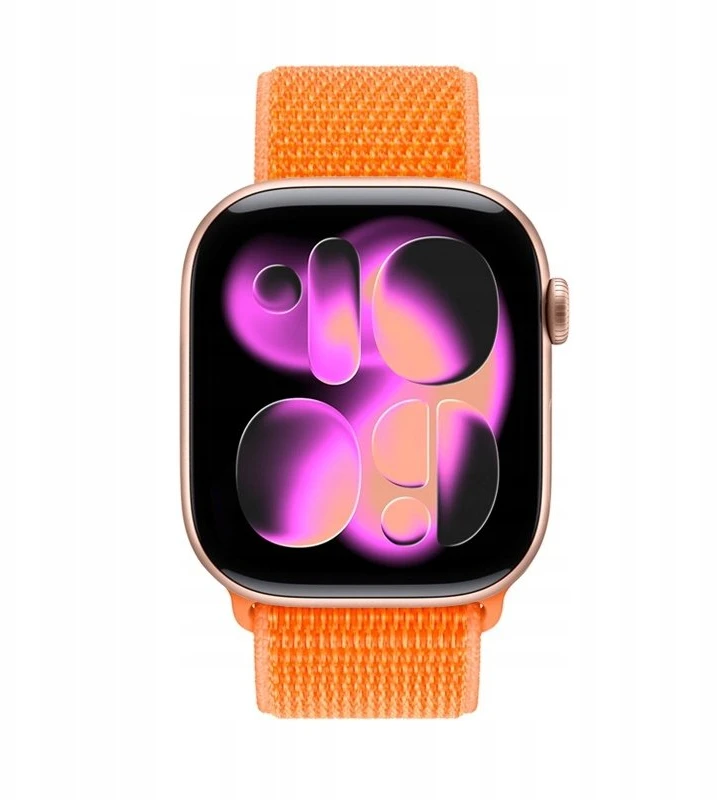 Crong Crong Nylon – sportinis dirželis Apple Watch 38/40/41/42 mm (Tropical Oranžinis)