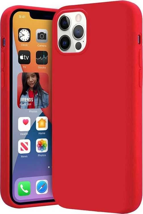 Crong Color Cover - Flexible dėklas skirtas Apple iPhone 12 Pro Max Raudona