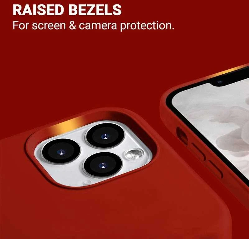 Crong Color Cover Magnetic dėklas skirtas Apple iPhone 13 Pro Max Raudona