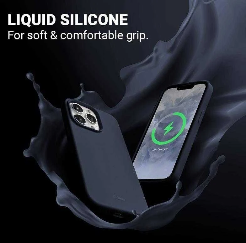 Crong Color Cover Magnetic dėklas skirtas Apple iPhone 13 Pro Max Navy Mėlyna