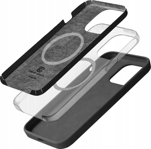 Crong Color Cover Magnetic - dėklas skirtas Apple iPhone 15 Pro MagSafe Titanium