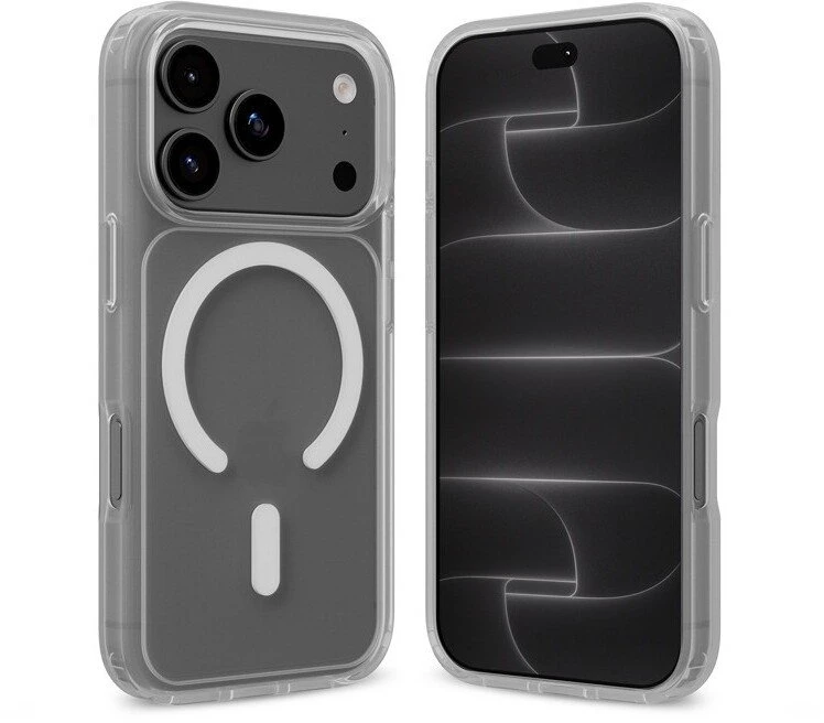 Crong Baltas „MagSafe“ dėklas iPhone 18 Pro Max / 17 Pro Max