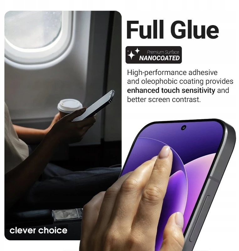 „Crong 3D Armor Glass Lite“ grūdintas stiklas, skirtas „Xiaomi Redmi Note 15 Pro“.