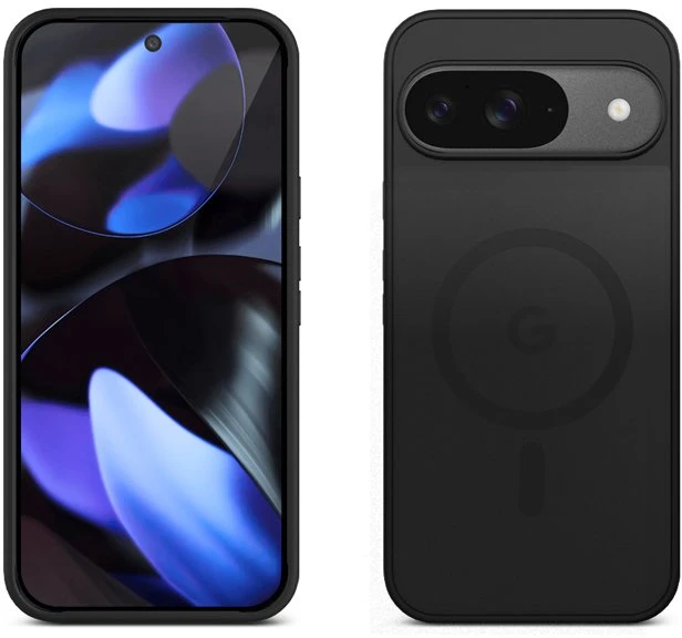 Dėklas Google Pixel 9, juodas, Crong Hybrid Matte Magnetic