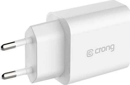 Crong USB-C Travel Charger – Įkroviklis jungiama į tinklą USB-C Power Delivery 20W (balta)