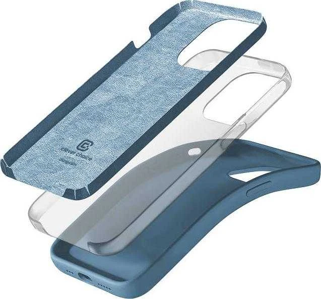 Crong Color Cover Liquid Silicone dėklas skirtas Apple iPhone 13 Pro Max žydros spalvos