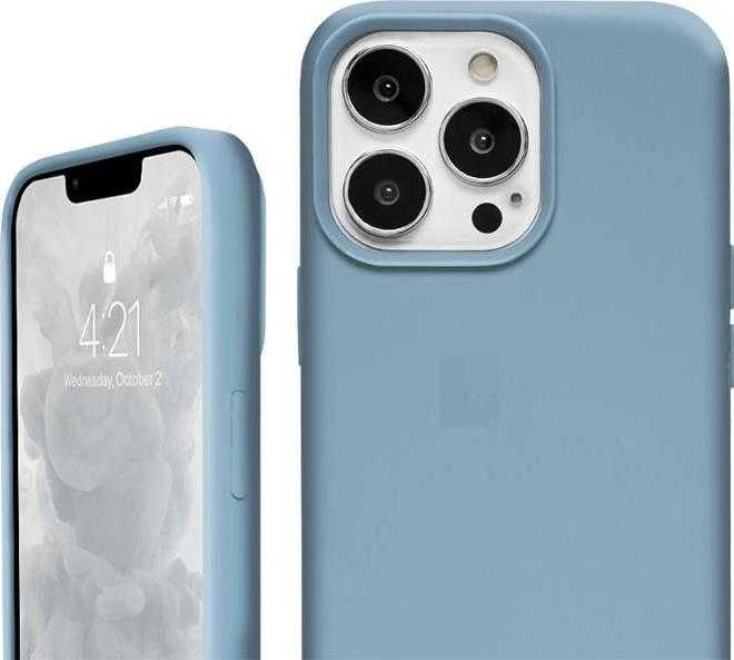 Crong Color Cover Liquid Silicone dėklas skirtas Apple iPhone 13 Pro Max žydros spalvos
