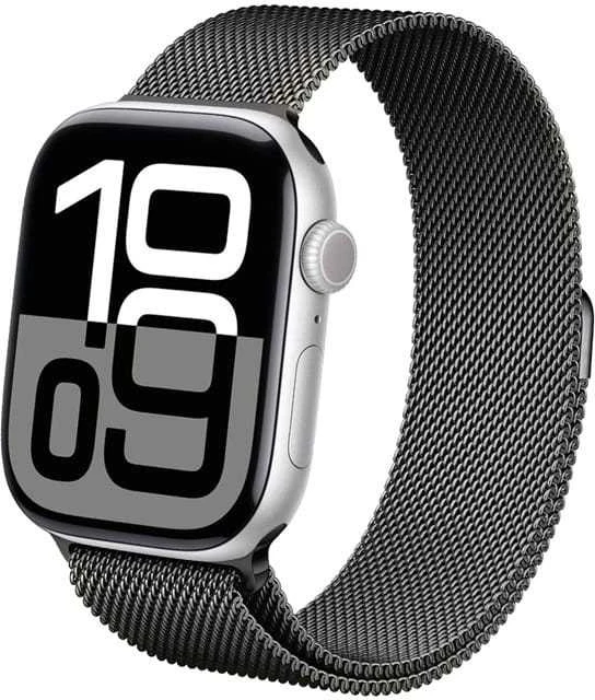 Crong Milano Steel - Stainless Steel apyrankė skirta Apple Watch 38/40/41/42 mm Graphite