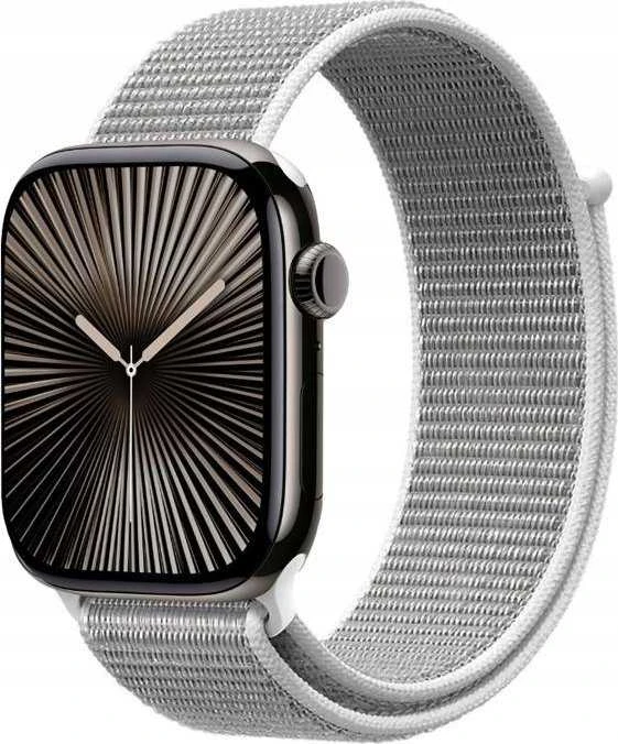 Crong Nylon - Sport Band for Apple Watch 44/45/46/49 mm (Sidabrinis Pilkas)