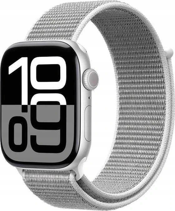 Crong Nylon - Sport Band for Apple Watch 44/45/46/49 mm (Sidabrinis Pilkas)
