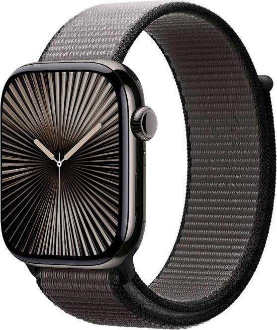 „Crong Nylon“ sportinė apyrankė, skirta „Apple Watch“ 44/45/46/49 mm (naktinis pilkas)