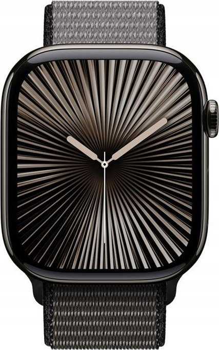 „Crong Nylon“ sportinė apyrankė, skirta „Apple Watch“ 44/45/46/49 mm (naktinis pilkas)
