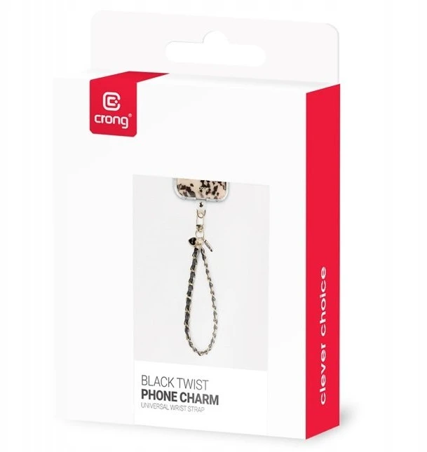 Crong Phone Charm - Phone Lanyard (Juodas Twist)