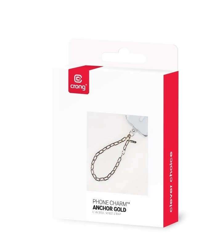Crong Phone Charm - virvelė telefonui Anchor Gold