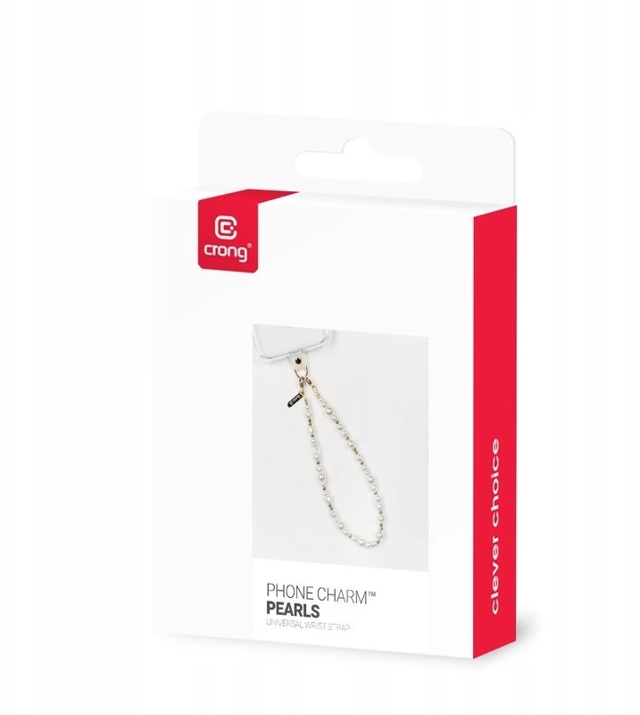 Crong Phone Charm - virvelė telefonui Pearls