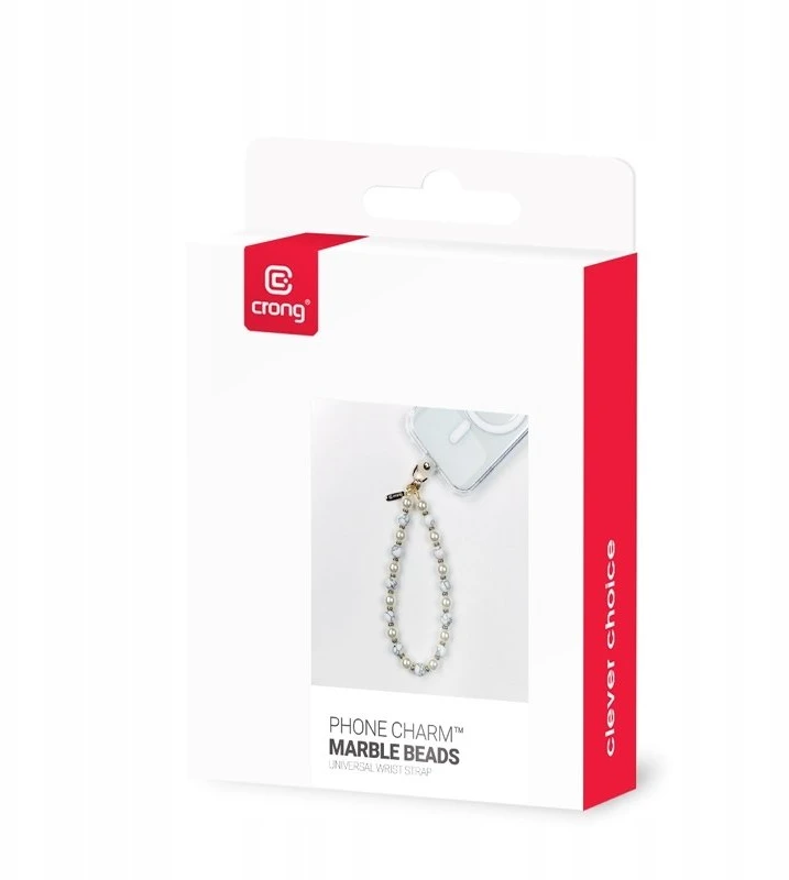 Crong Phone Charm - virvelė telefonui Marble Beads