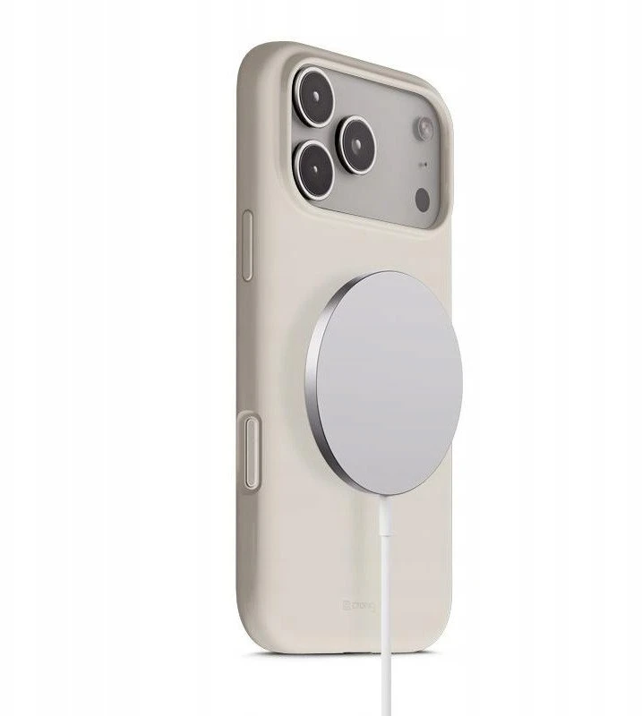 „Crong Color Cover Magnetic“ – dėklas „MagSafe Apple iPhone 17 Pro Max“, akmens smėlio spalvos