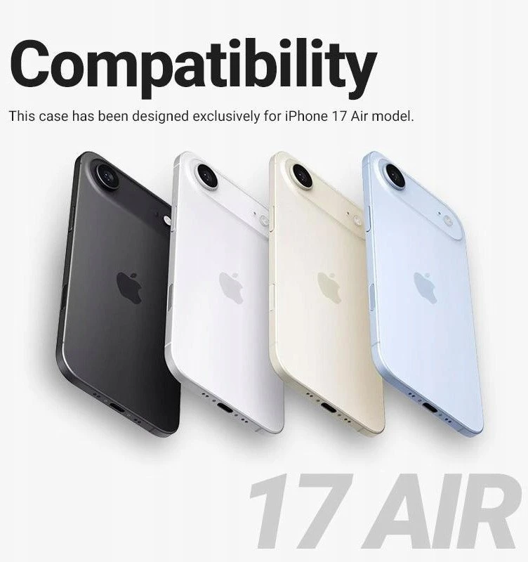 „Crong Color Cover Magnetic“ dėklas – dėklas „MagSafe Apple iPhone Air“, akmens smėlio spalvos