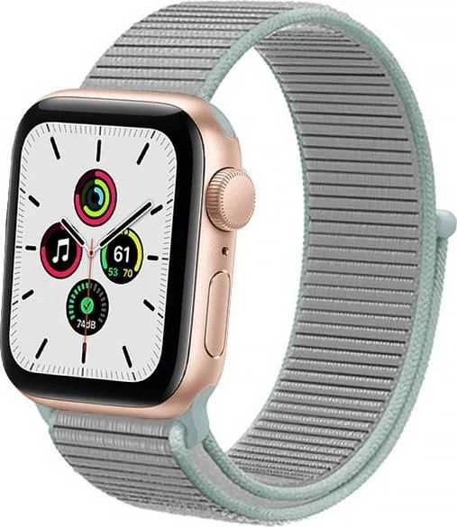 Crong Nylon – Sport apyrankė skirta Apple Watch 38/40/41/42 mm Pastel Pilkas