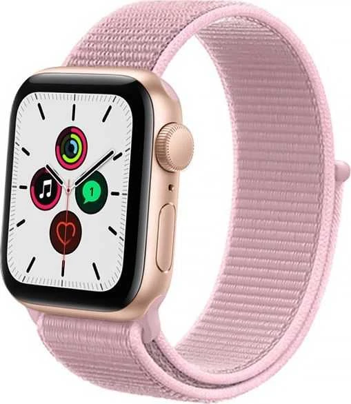 „Crong Nylon“ – sportinis dirželis „Apple Watch 38/40/41/42 mm“ (pudrinė)