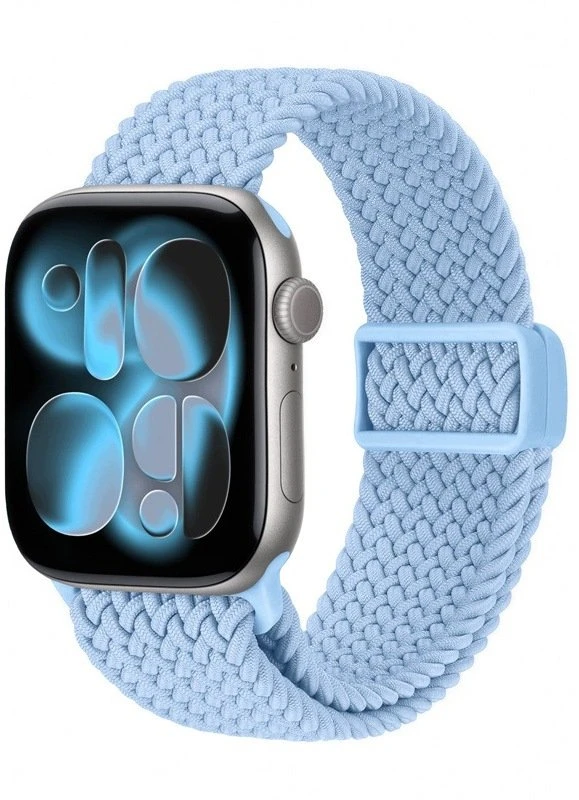 Crong Wave Band – pintas dirželis Apple Watch 38/40/41/42 mm (šviesiai mėlynas) (CRG40WAV2LBL)