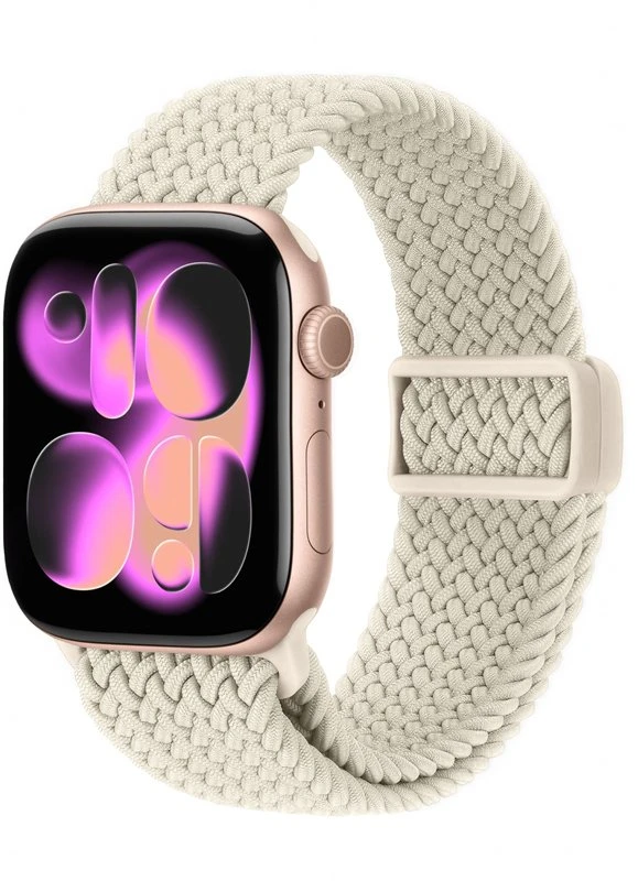 Crong Wave Band – pintas dirželis Apple Watch 38/40/41/42 mm (smėlio spalvos) (CRG40WAV2STN)