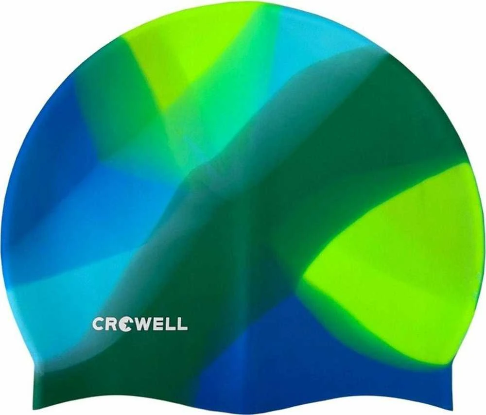 Plaukimo Kepuraitė Silikoninė Crowell Multi Flame Žaliai Mėlyna