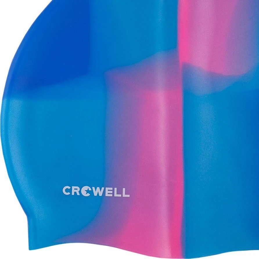 Maudymosi Kepuraites Silikonas Crowell Multi Flame Mėlynai Rožinis Col.09