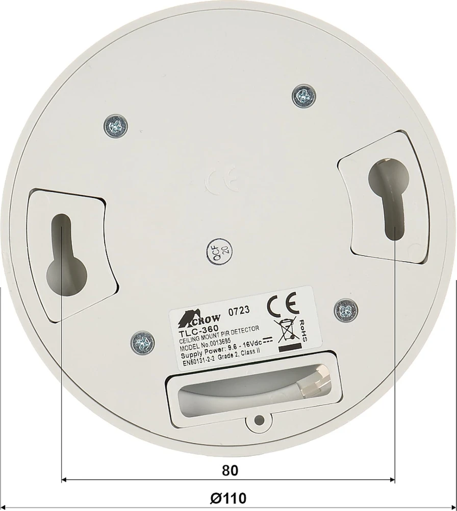LUBINIS PIR DETEKTORIUS SWAN-TLC360 CROW