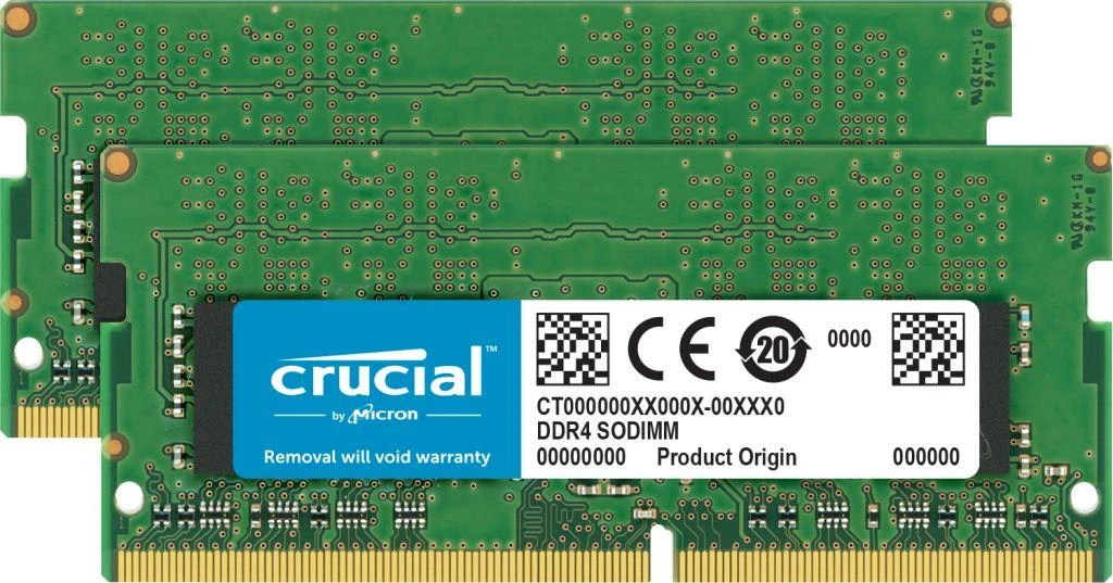 Nešiojamo kompiuterio atmintis 3200 64GB Crucial 32GBx2