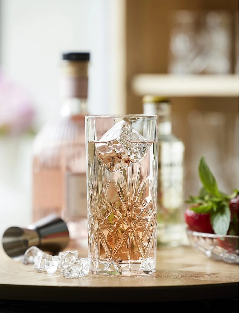 Lyngby Glas - Krištolinė Melodia aukšta taurė - 36 cl - 6 vnt. rinkinys