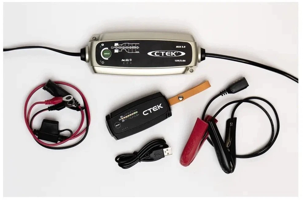 CTEK MXS 3.8 automatinis baterijos įkroviklis 12 V 3.8 A IP65 Power Kit (40765)