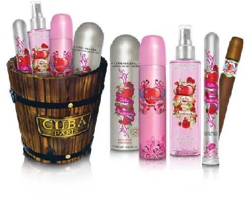 Cuba Heartbreaker rinkinys moterims (EDP, 100 ml + dezodorantas, 200 ml + kūno purškiklis, 200 ml + EDP, 35 ml)