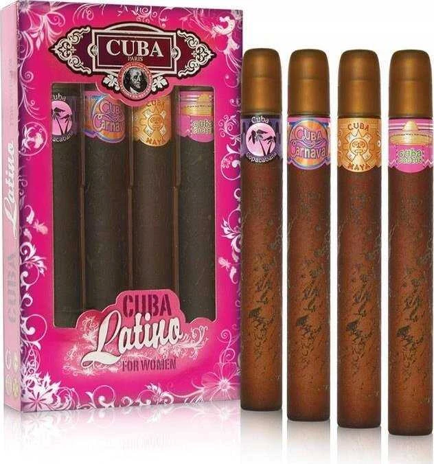 Cuba Latina EDT rinkinys moterims (EDT Cactus 35 ml + EDT Maya 35 ml + EDT Carnaval 35 ml + EDT Copacabana 35 ml)