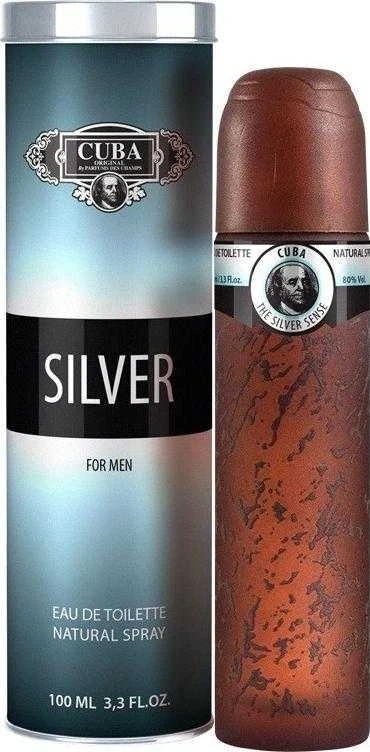 Cuba Sidabrinis EDT tualetinis vanduo vyrams, 100 ml