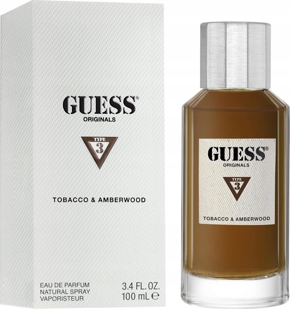 GUESS Originals Tobacco & Amberwood EDP parfumuotas vanduo unisex, 100 ml