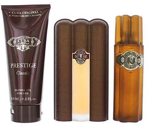 Cuba Prestige rinkinys vyrams (EDT, 90 ml + dušo želė, 200 ml + vanduo po skutimosi, 100 ml)
