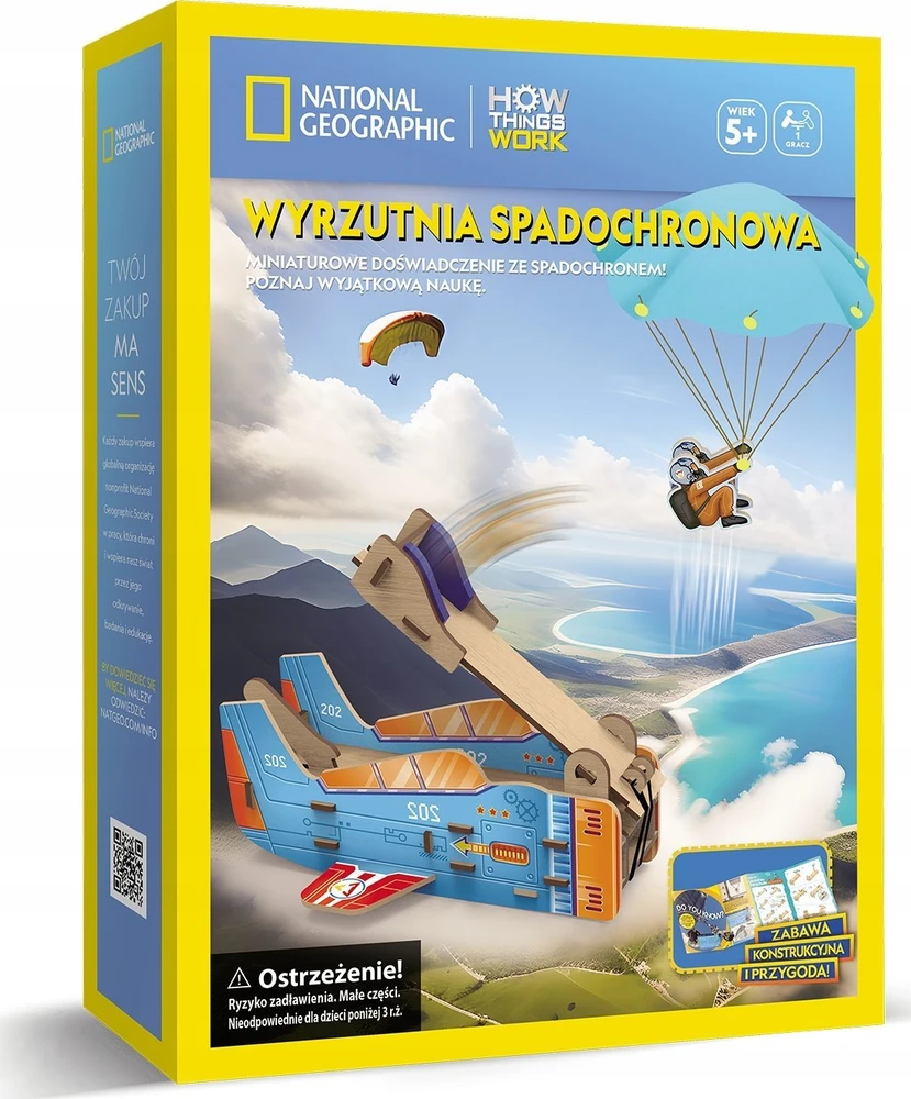 Dėlionė CubicFun CUBIC FUN National Geographic 3D-palapeli "Parašiuto Paleidiklis"