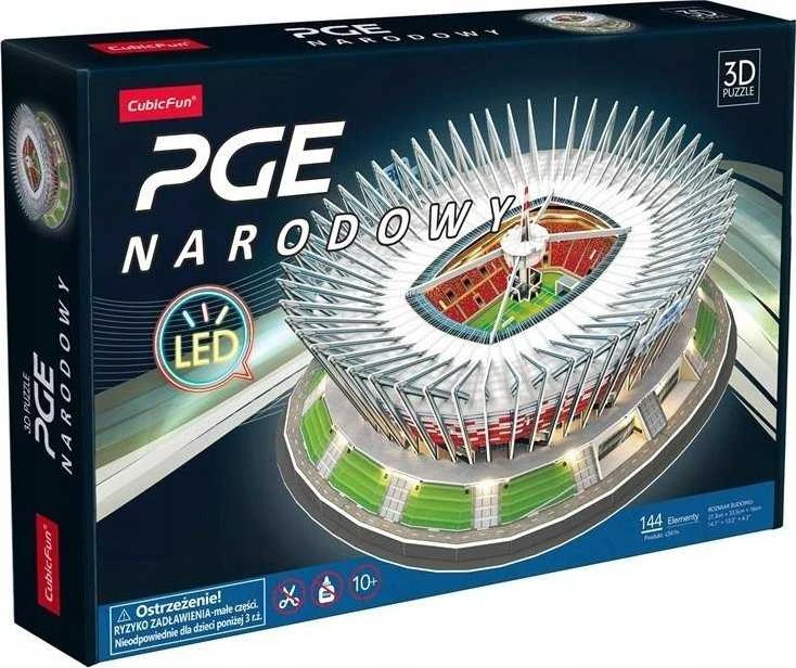 CubicFun 3D dėlionė PGE nacionalinė LED versija