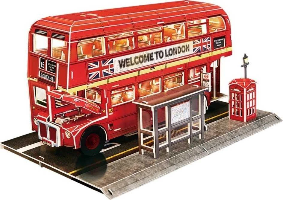 CubicFun Puzzle 3D dėlionė – Londono autobusas