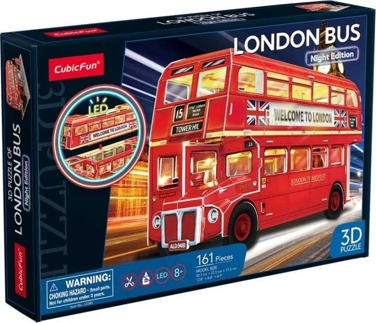 CubicFun Puzzle 3D dėlionė – Londono autobusas