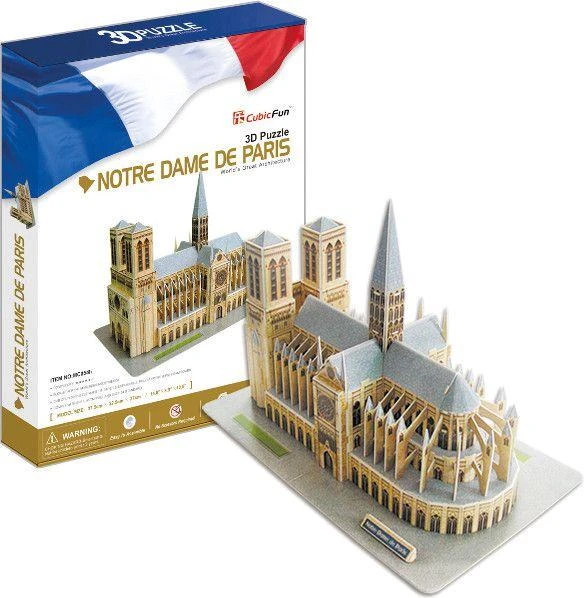 Puzzle 3D dėlionė CubicFun Notre Dame De Paris (su LED apšvietimu) 149 d.