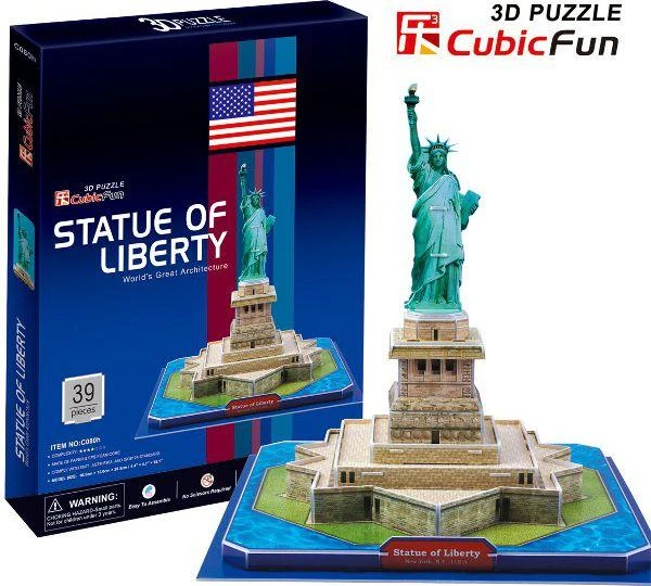 Cubicfun Dėlionė 3D LAISVĖS STATULA – C080H