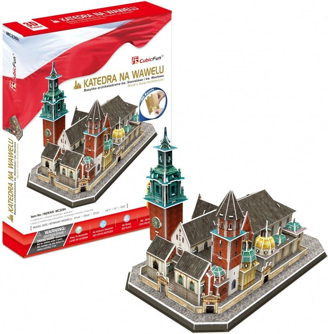 CubicFun 3D dėlionė Wawel katedra 101 dalių