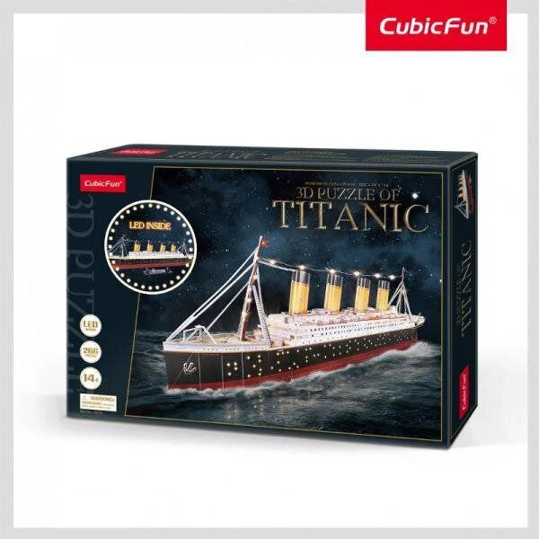 CUBICFUN 3D dėlionė su LED apšvietimu „Titanic“