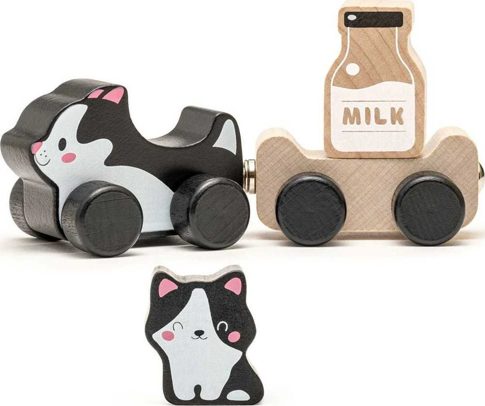 Cubika Medinis žaislas Protingi katinėliai