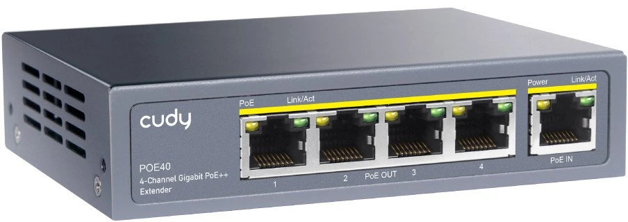 Cudy POE40 gigabitinis PoE praplėtėjas su prievadais