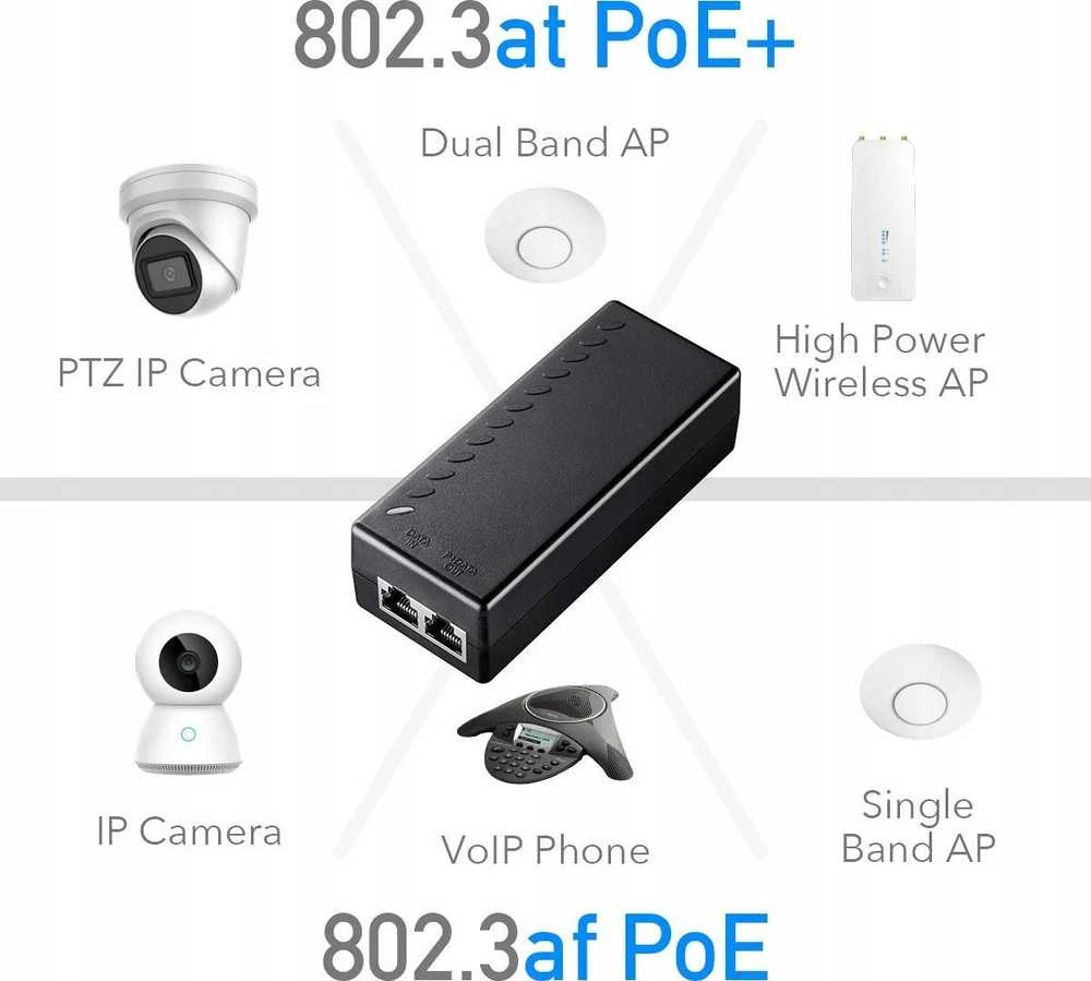Cudy POE200 PoE adapteris Gigabit Ethernet 54 V