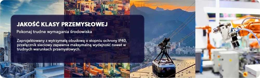 Šakotuvas Network switch/switch - Cudy IF1008P (10/100) Juodas